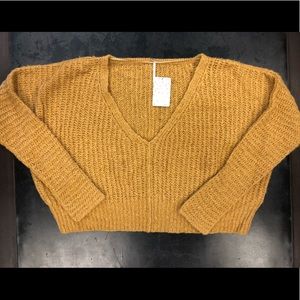 Free People Moonbeam V-Neck Dolman Sweater